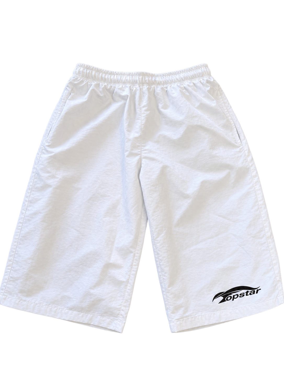 Windbreaker 3/4 Shorts White